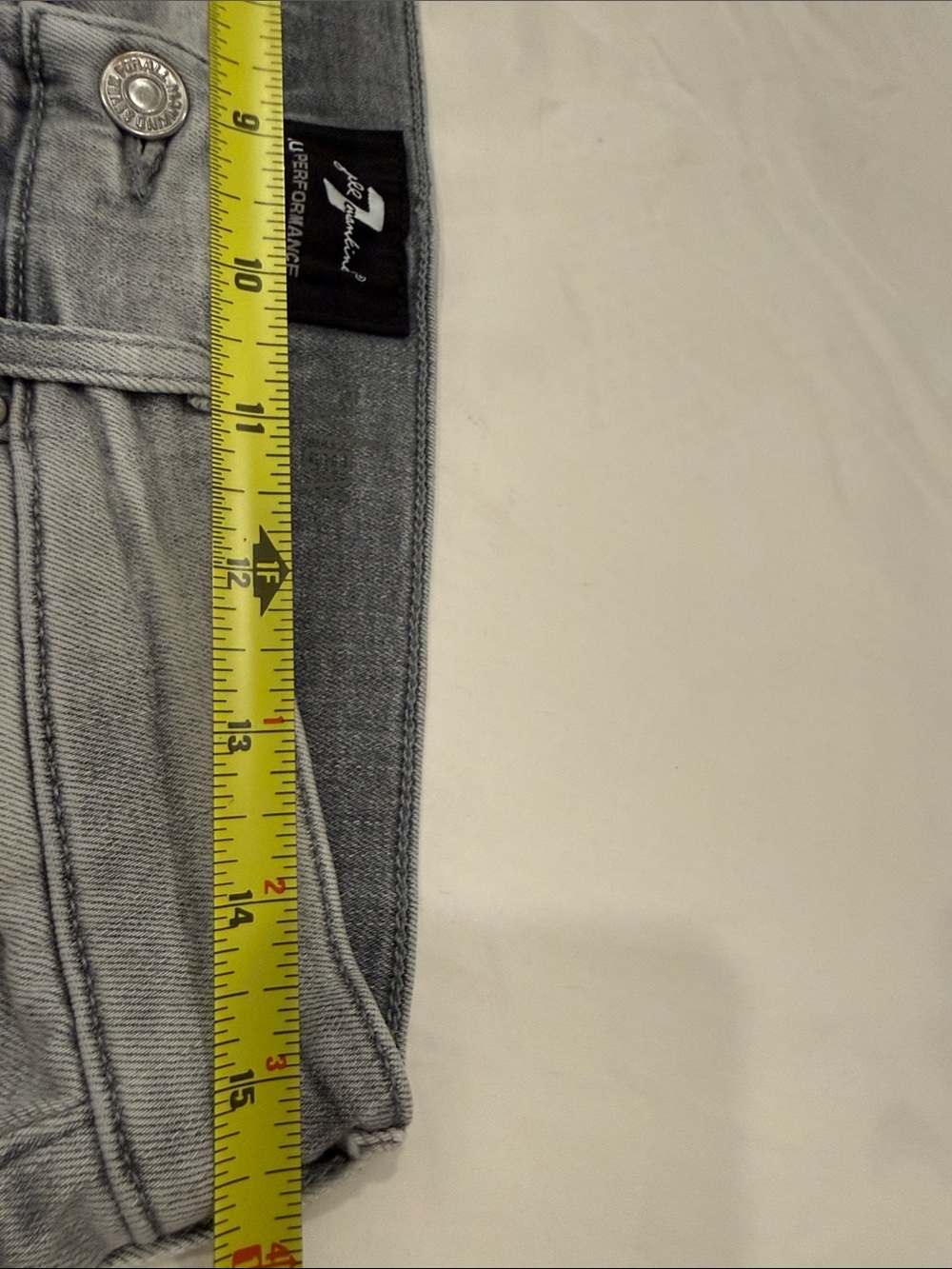 7 For All Mankind Men’s Light Gray Slim Jeans